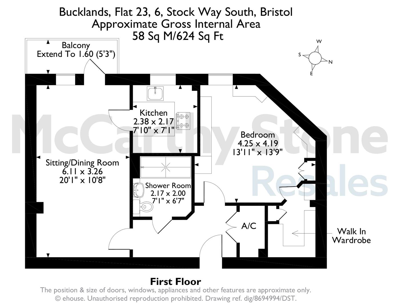 23 Bucklands, Stock Way South, Nailsea floorplan