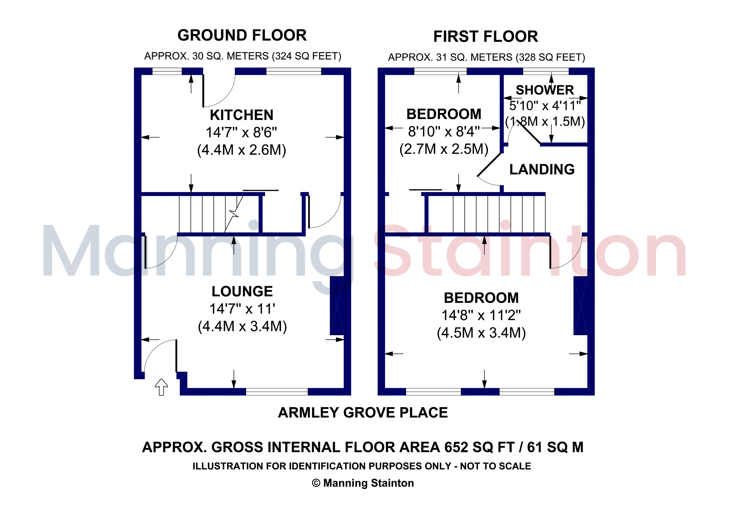 31, Armley Grove Place, West Yorkshire floorplan