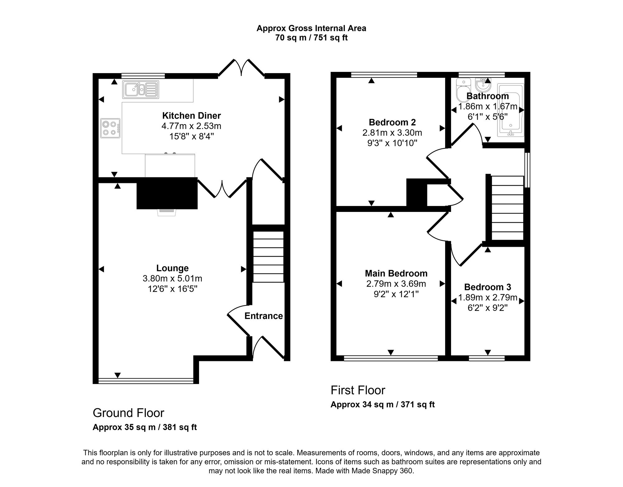 Merton Road, Wigan floorplan
