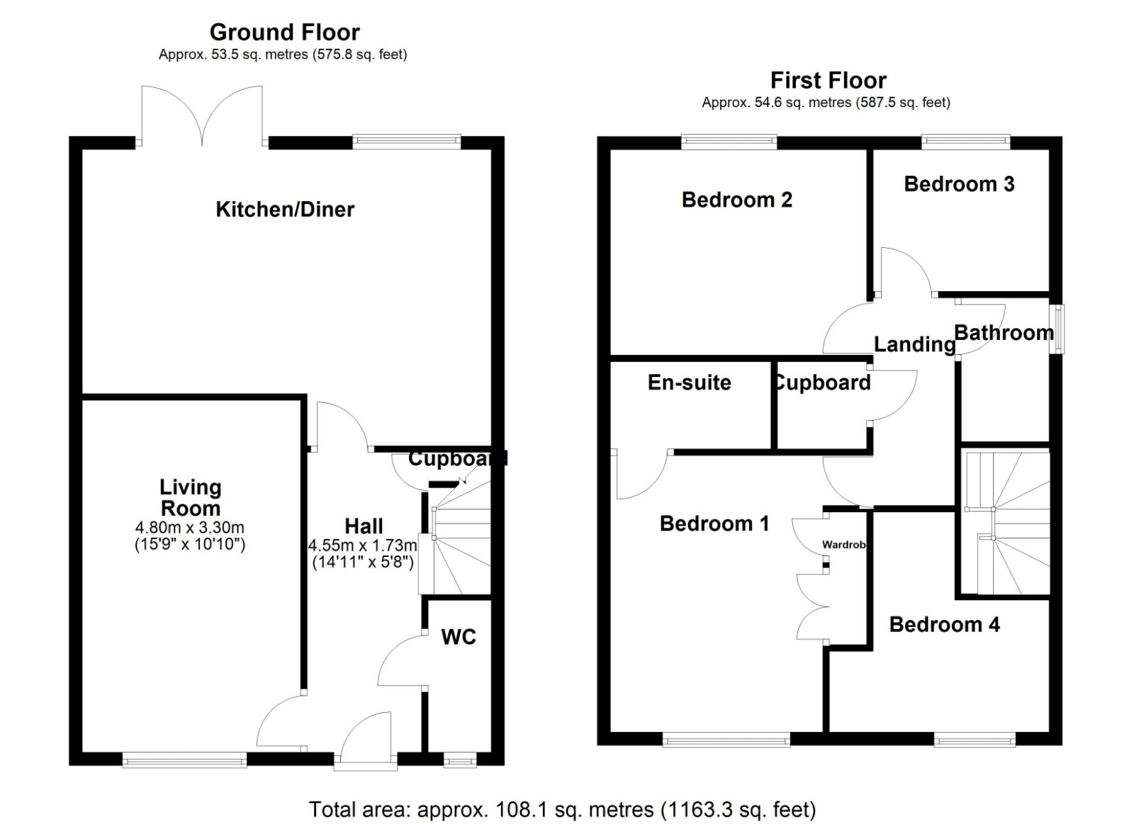 94, Cartwright Way, Staffordshire floorplan