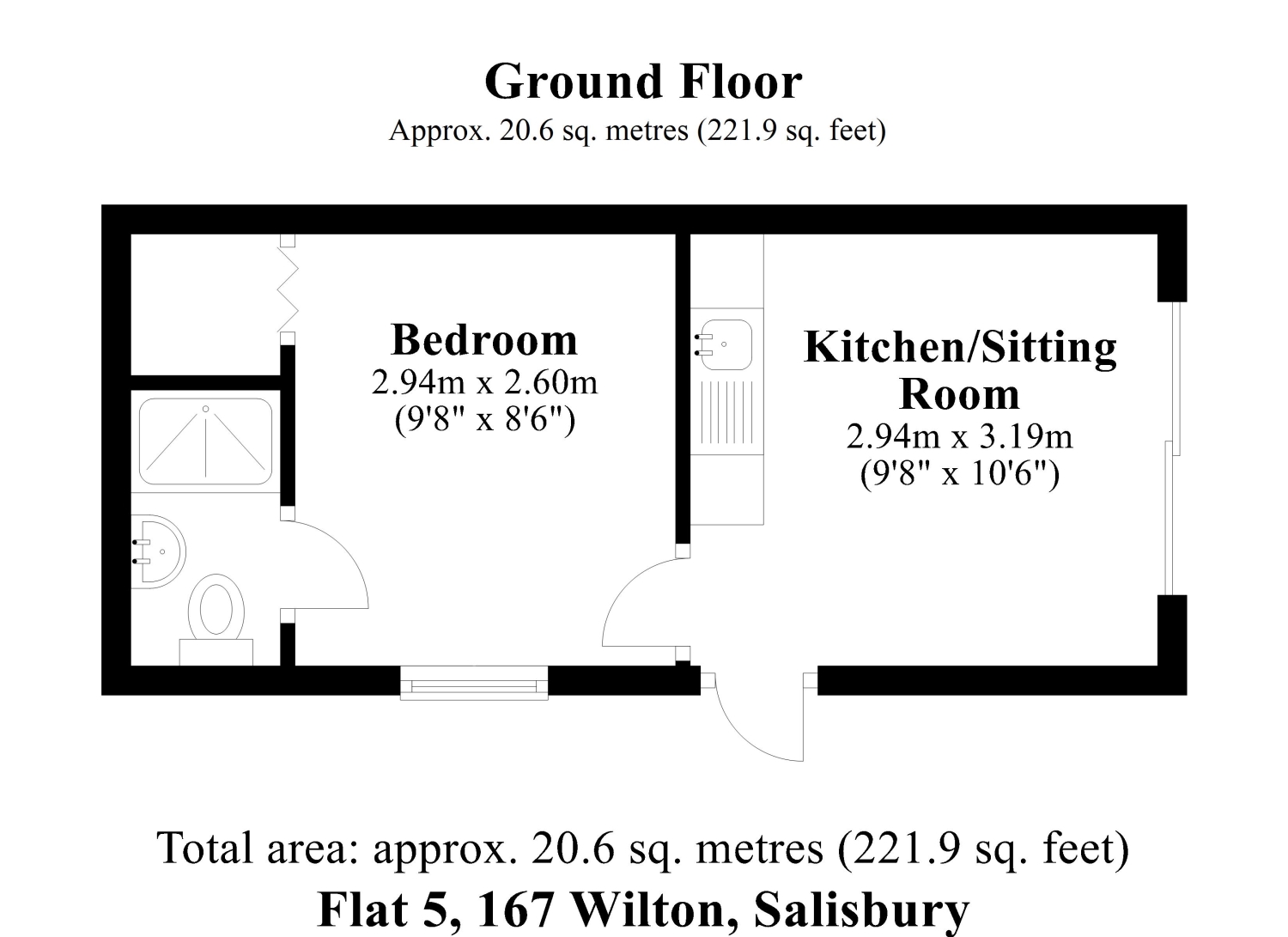 167 Wilton Road, Salisbury floorplan