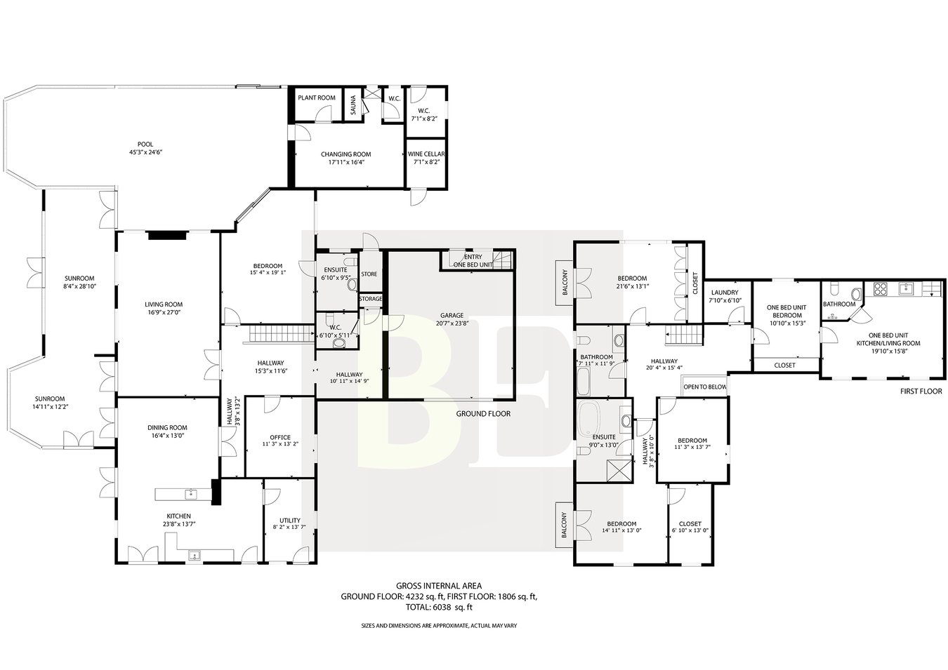 Negril, La Route de Noirmont, St Brelade floorplan