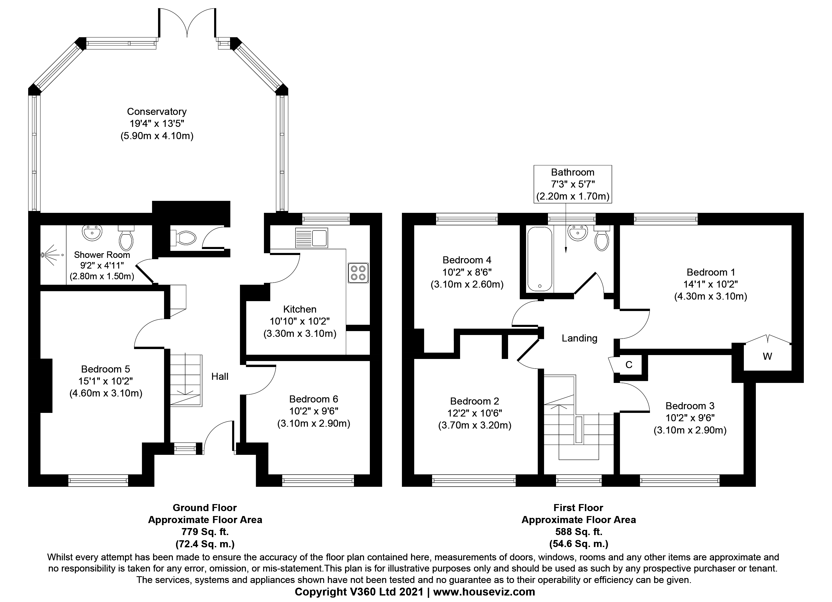 5 BED, 31, Yew Tree Drive, Guildford floorplan