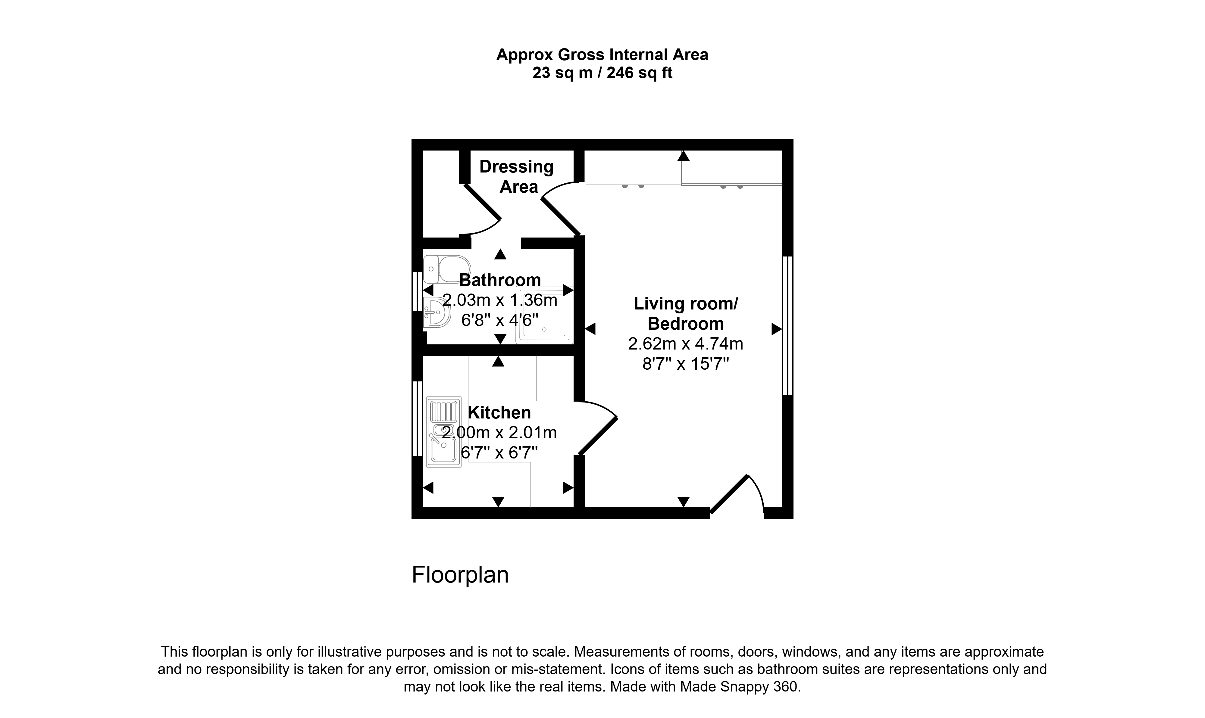 8, Ryedale, Wallsend floorplan