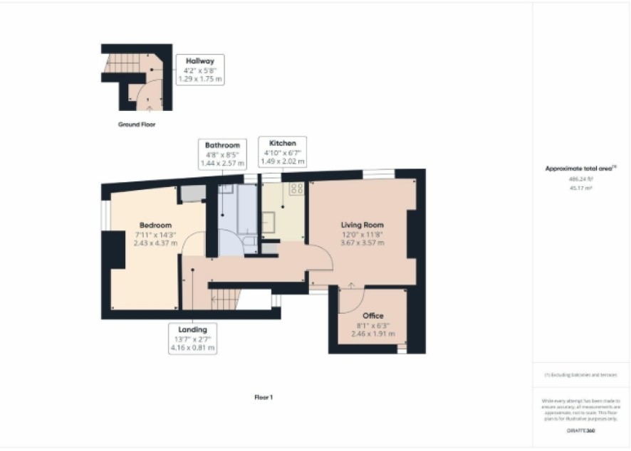Flat 2, 2 Cromwell Walk, Huntingdon floorplan