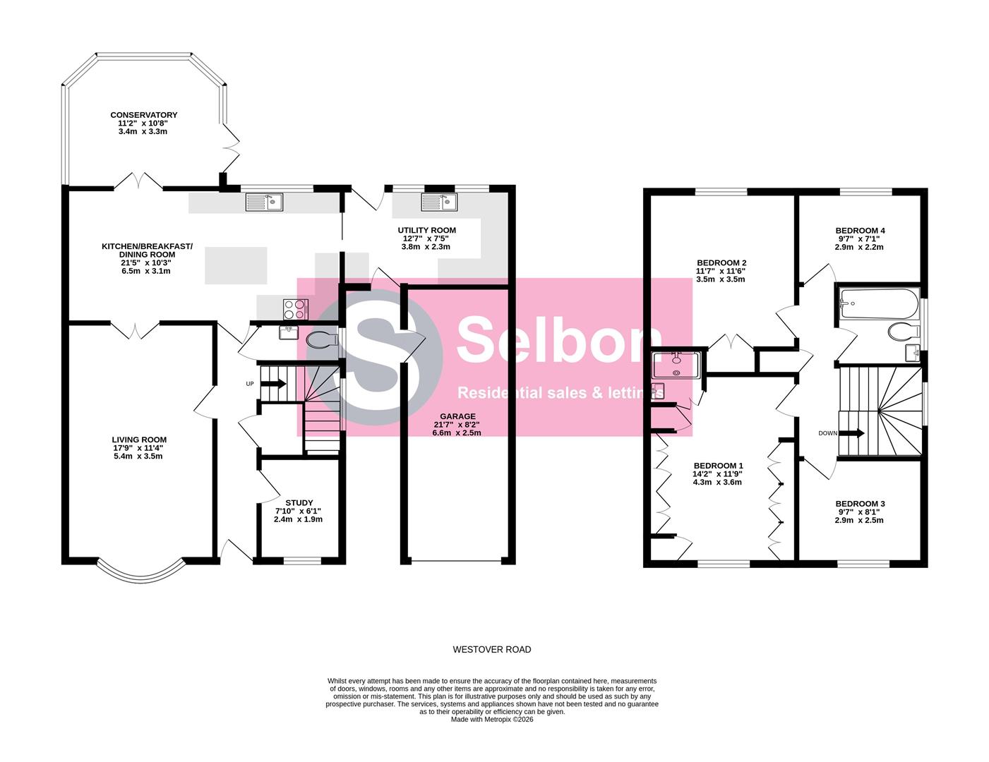1C, Westover Road, Fleet floorplan