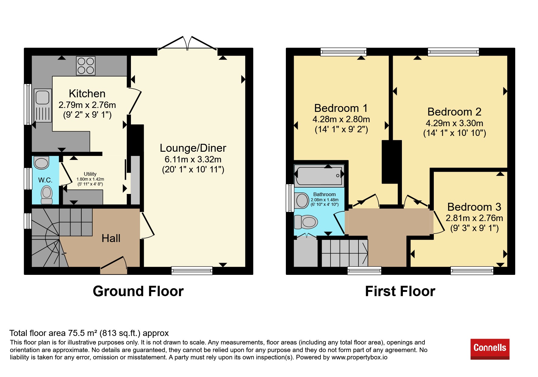 57, Chiltern Road, Baldock floorplan