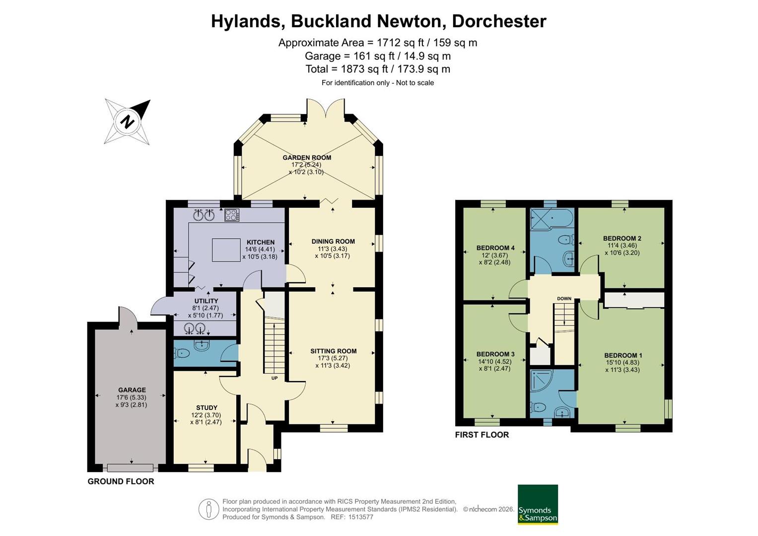 Tanah Lot, 1 Hylands, Dorchester floorplan