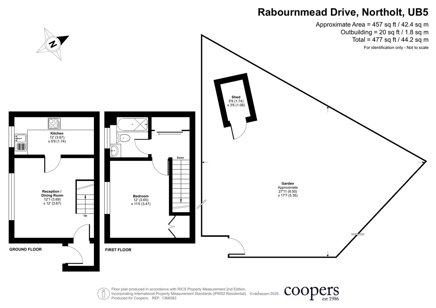 203, Rabournmead Drive, Northolt floorplan