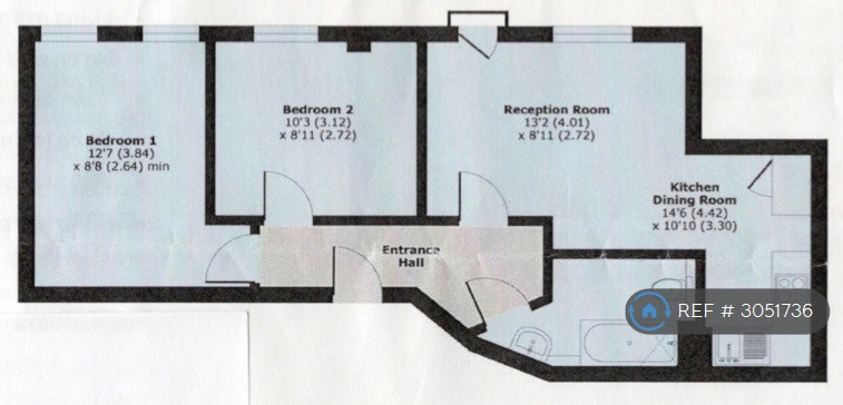 Flat, Admiral House Upper Charles Street, Camberley floorplan