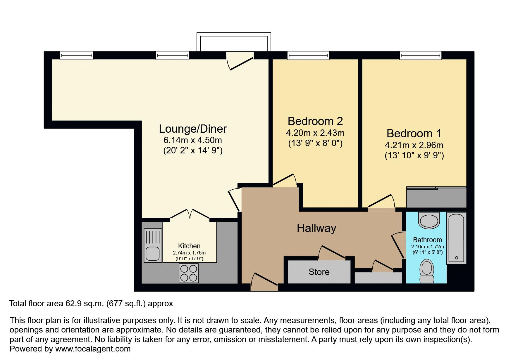 47, Fern Court, Bexleyheath floorplan