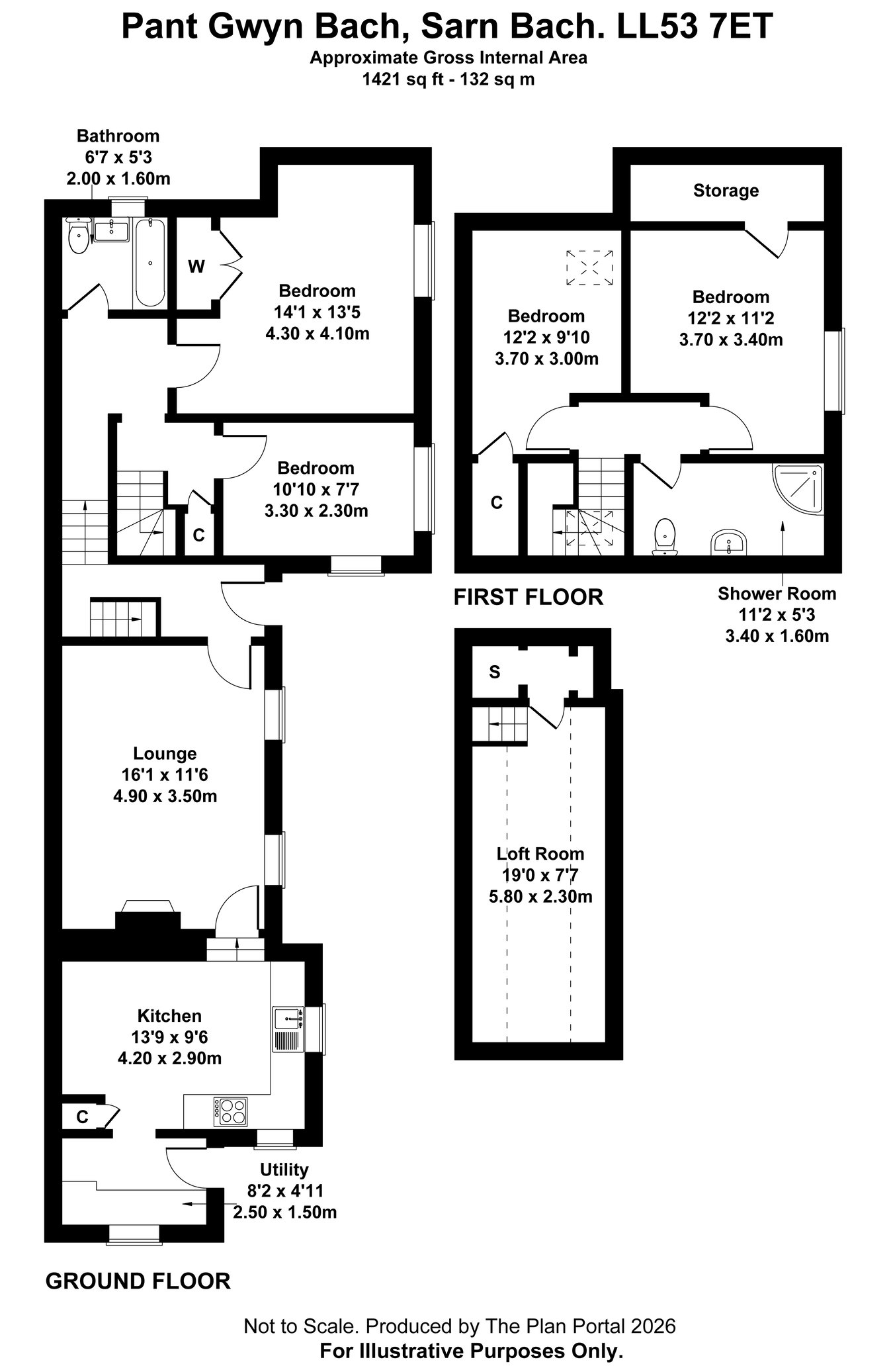 Pant Gwyn Bach, Pwllheli floorplan