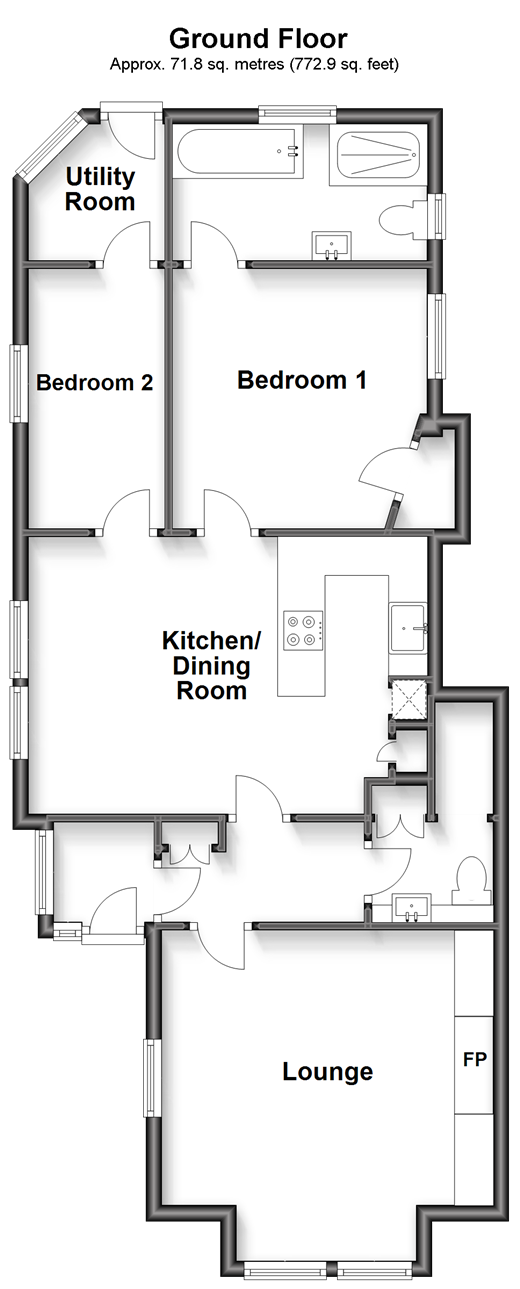 Lowther Road, Brighton, East Sussex BN1, 2 bedroom flat for sale