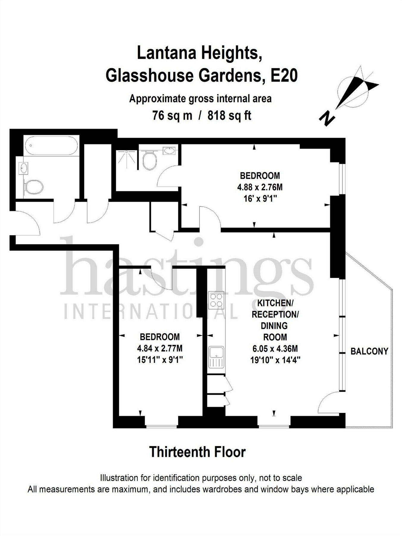 2 Bedrooms Flat to rent in Glasshouse Gardens, Westfield Avenue, Stratford E15