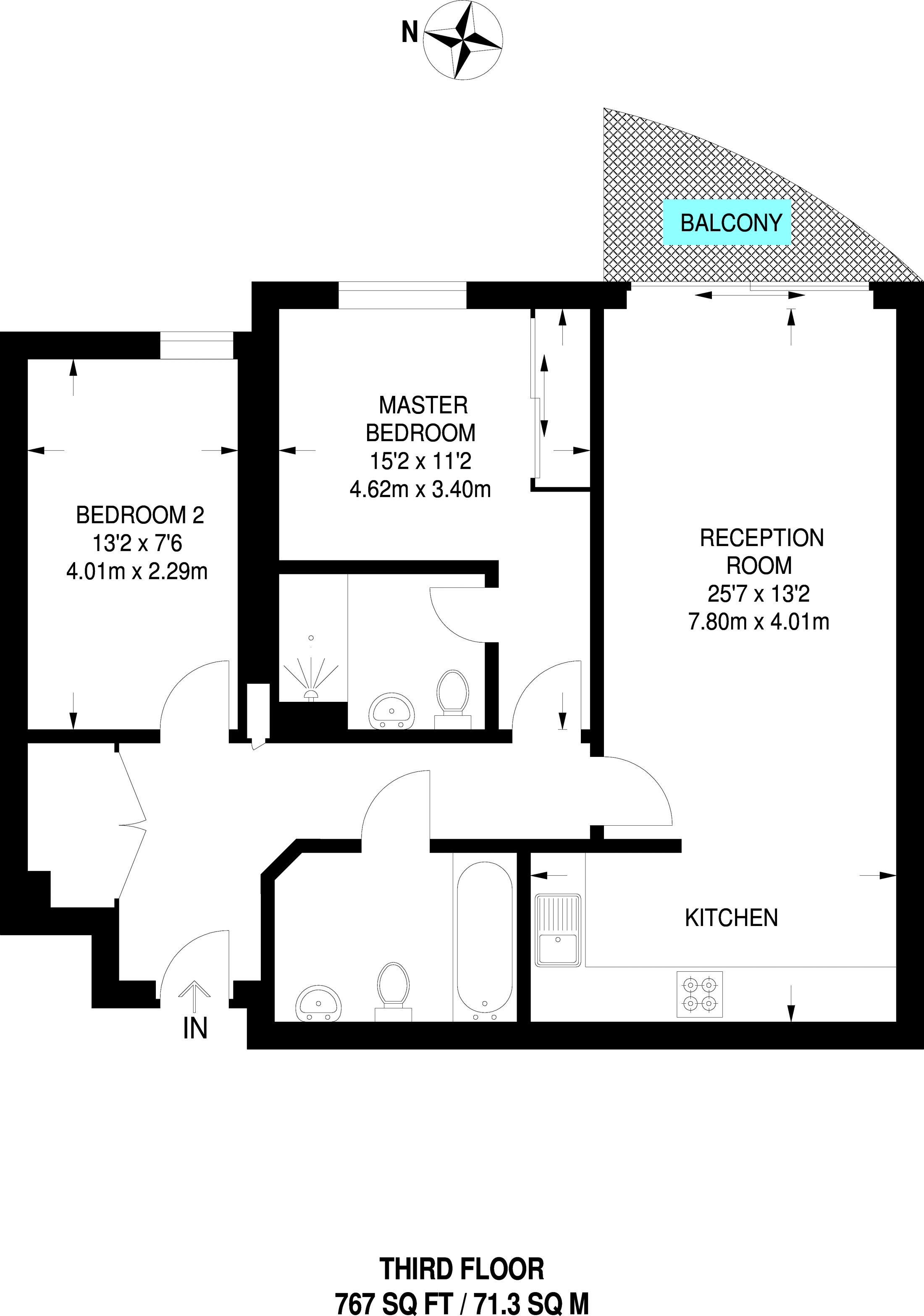 2 Bedrooms Flat to rent in St George Wharf, Vauxhall SW8