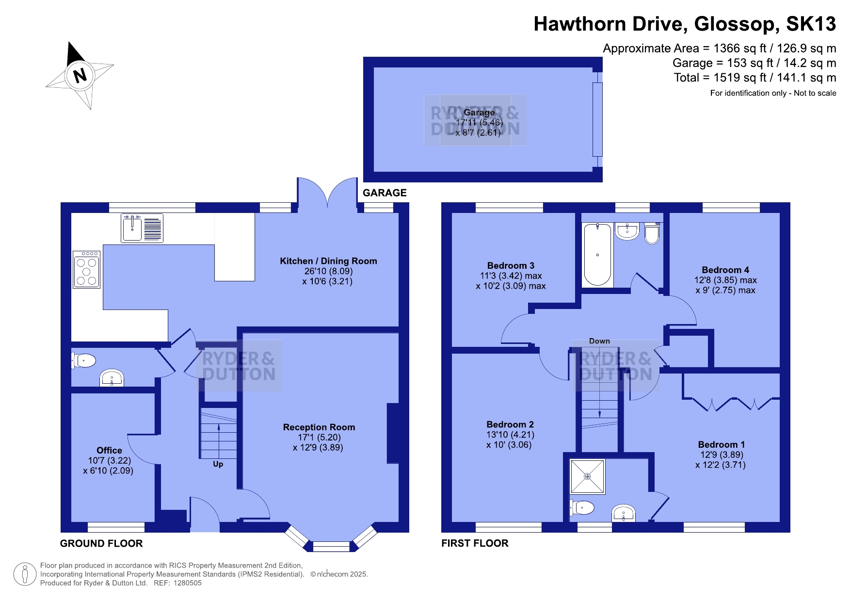 35, Hawthorn Drive, Derbyshire floorplan