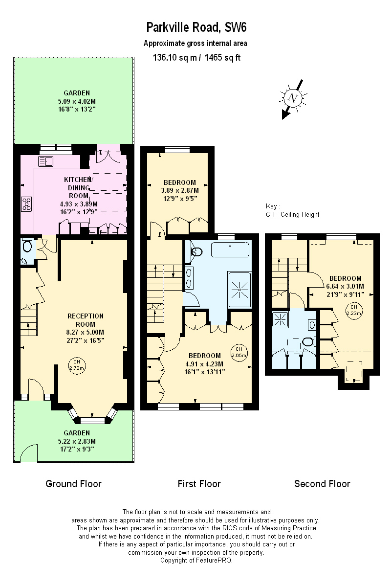 3 Bedrooms Terraced house to rent in Parkville Road, London SW6