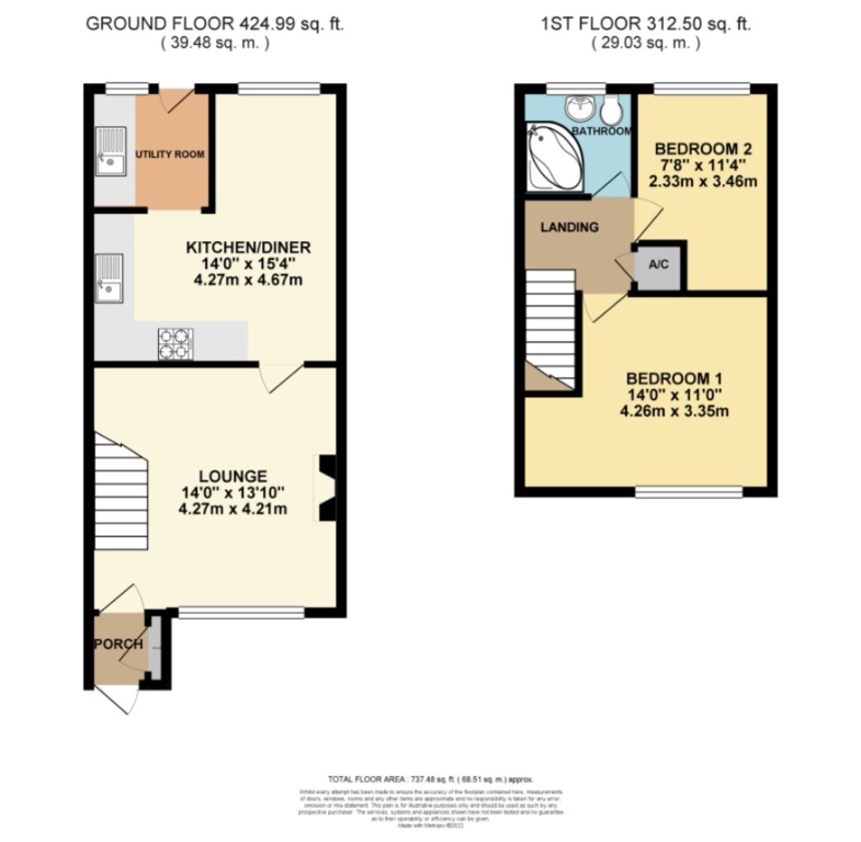 Tamar Road, Melton Mowbray LE13, 2 bedroom town house for sale