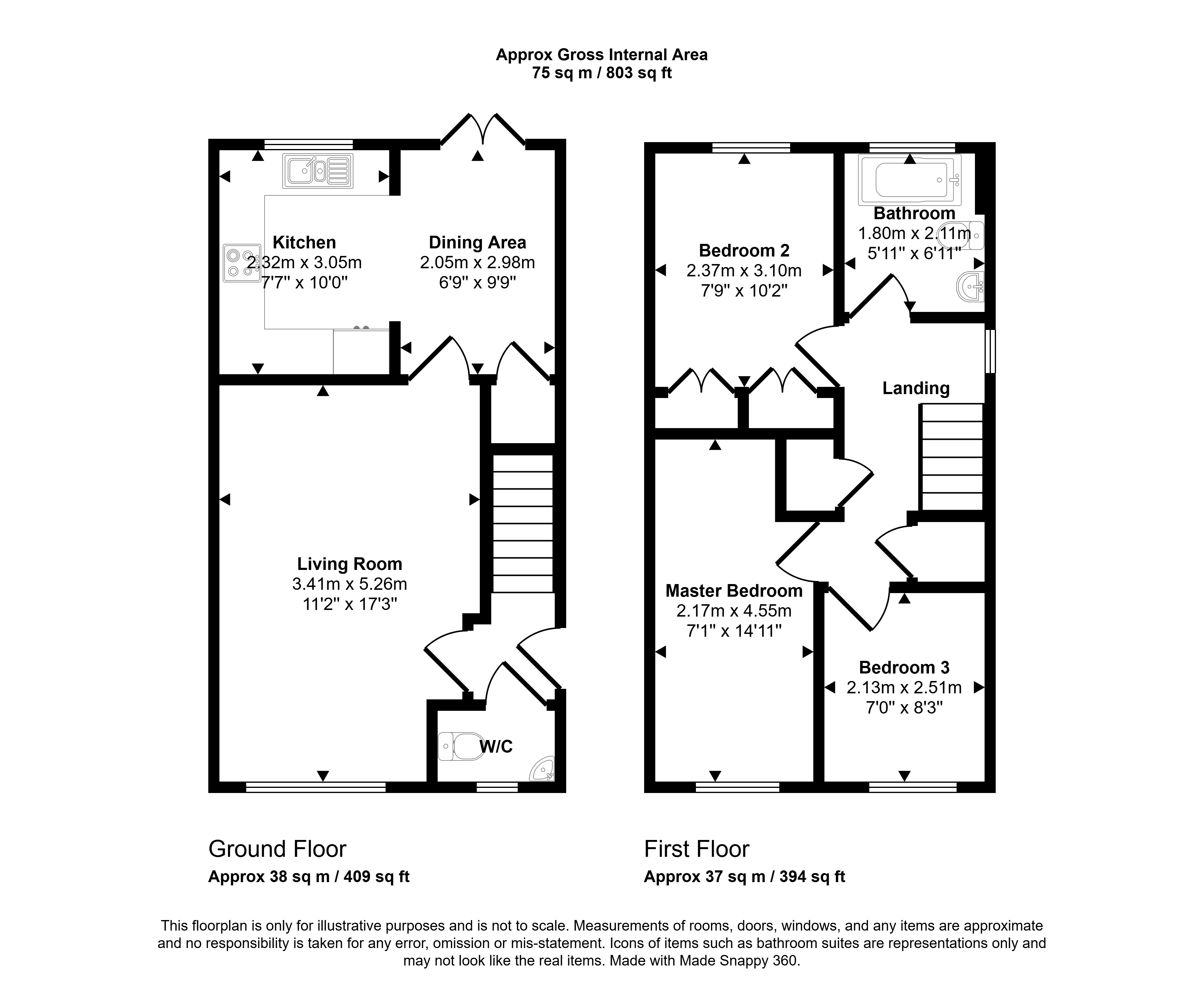 16, Fairfield Grove, Seaham floorplan