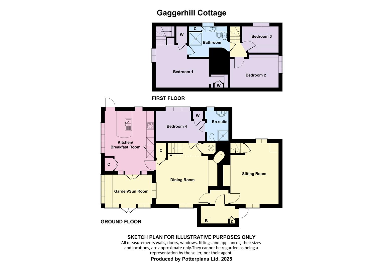 Gaggerhill Cottage, Gaggerhill Lane, Brighstone floorplan