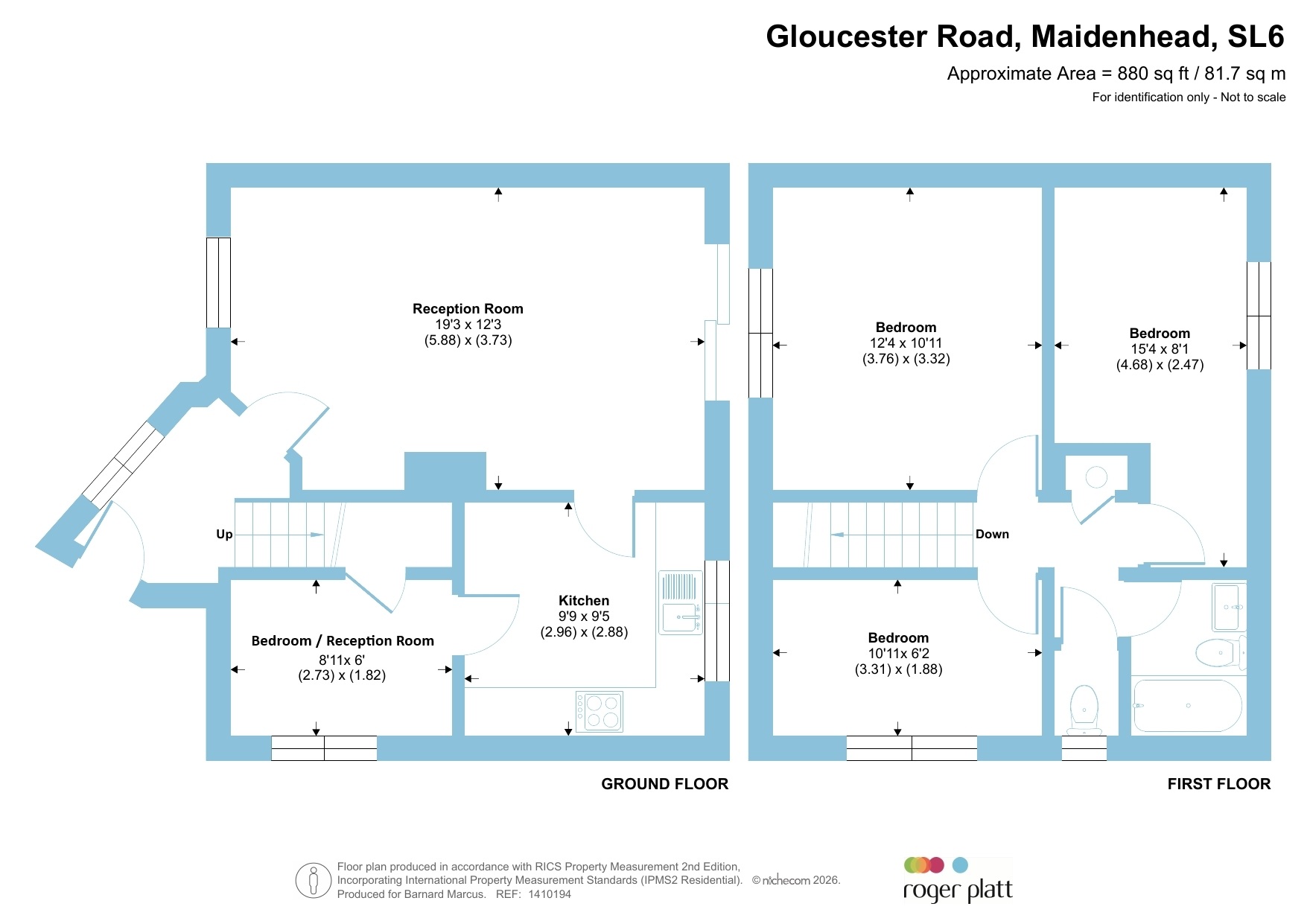 26, Gloucester Road, Maidenhead floorplan