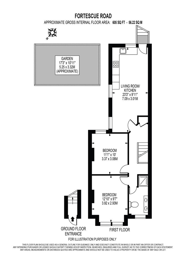 80A, Fortescue Road, Colliers Wood floorplan