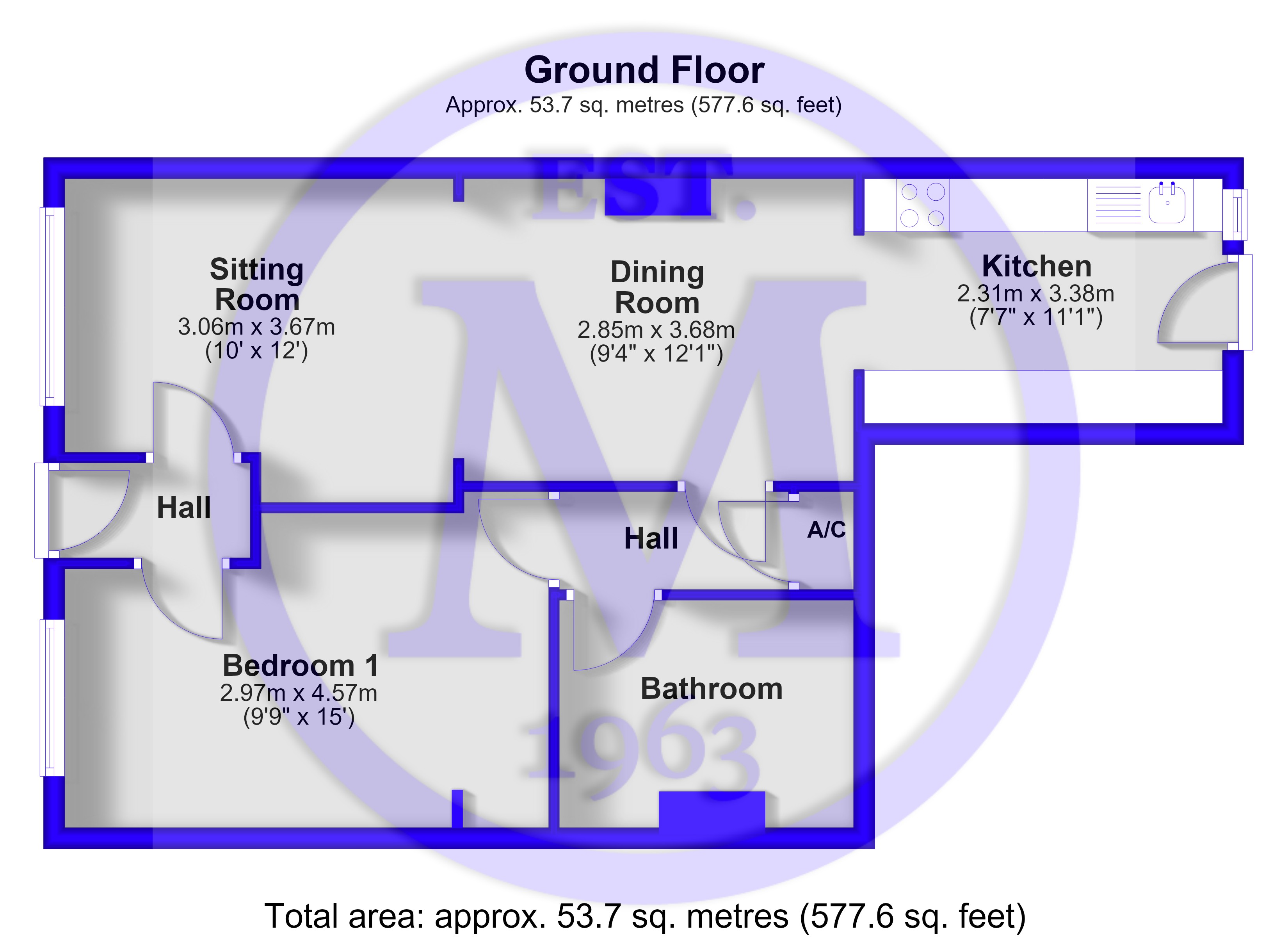 127A, Everton Road, Lymington floorplan