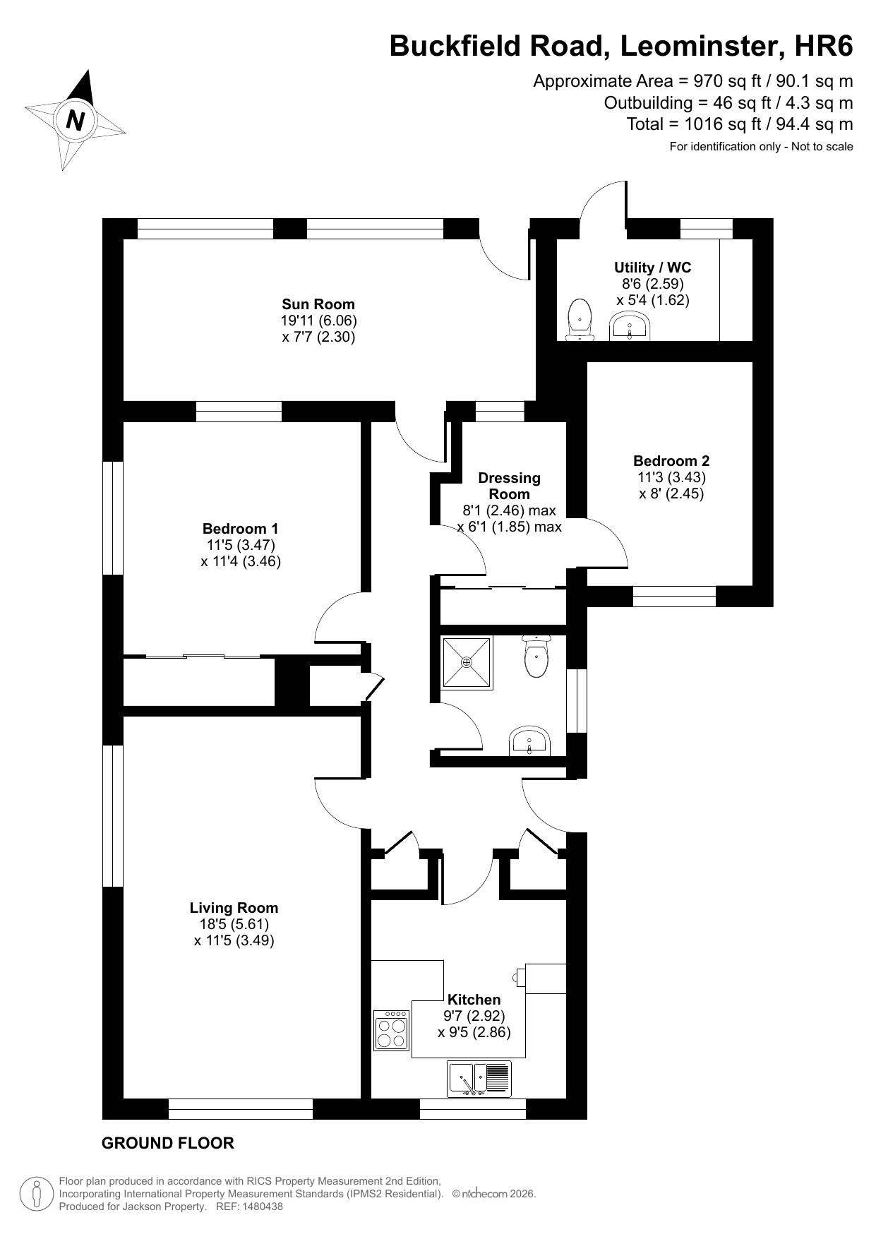152 Buckfield Road, Leominster floorplan