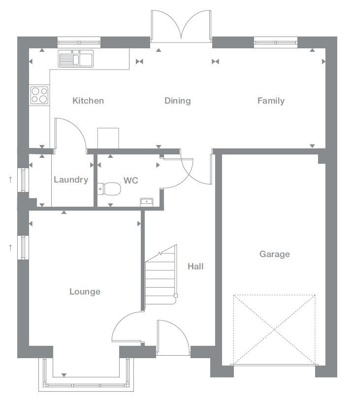 "Denham" at Western Way, Ryton NE40, 4 bedroom detached house for sale