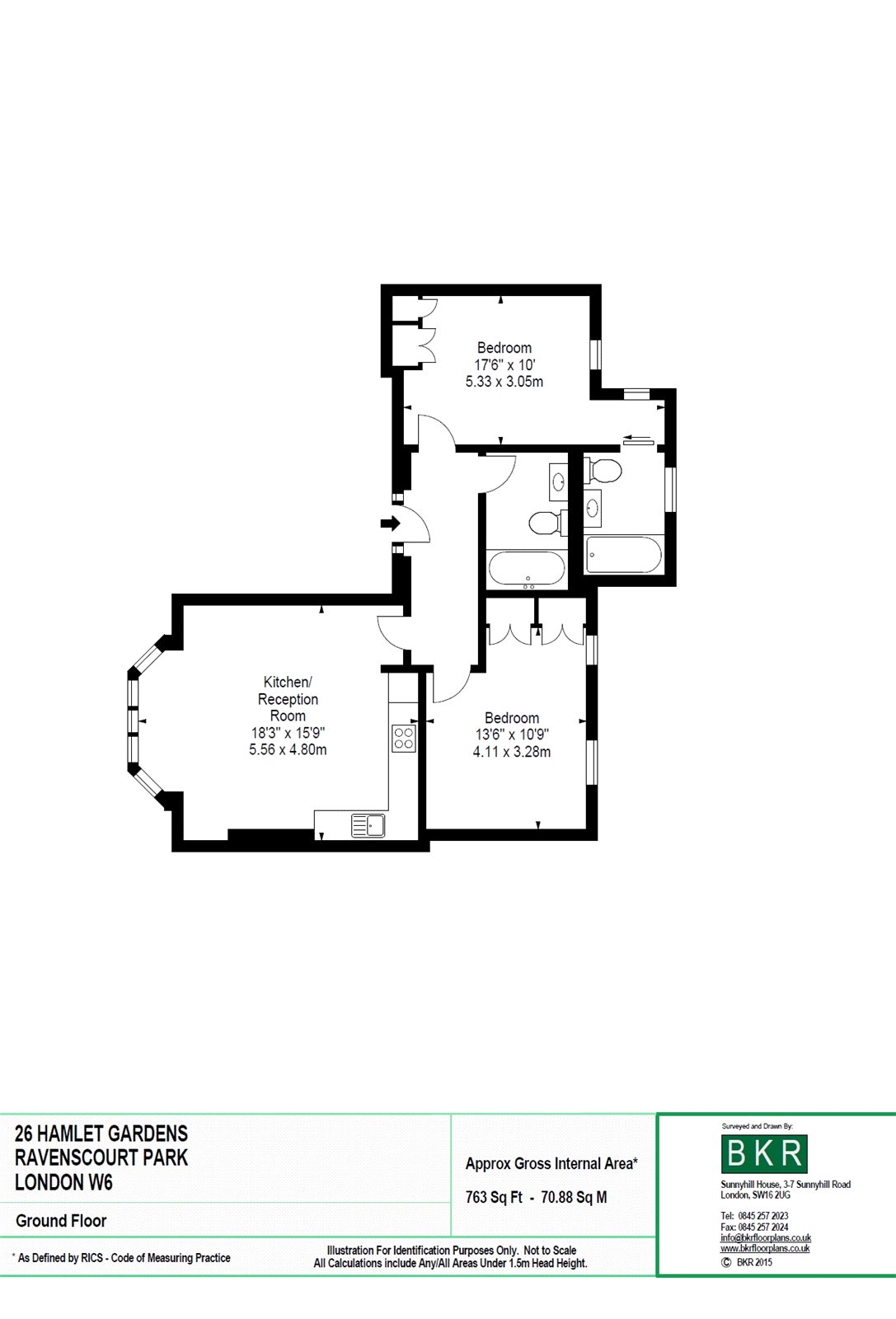 2 Bedrooms Flat to rent in Hamlet Gardens, Hammersmith, London W6