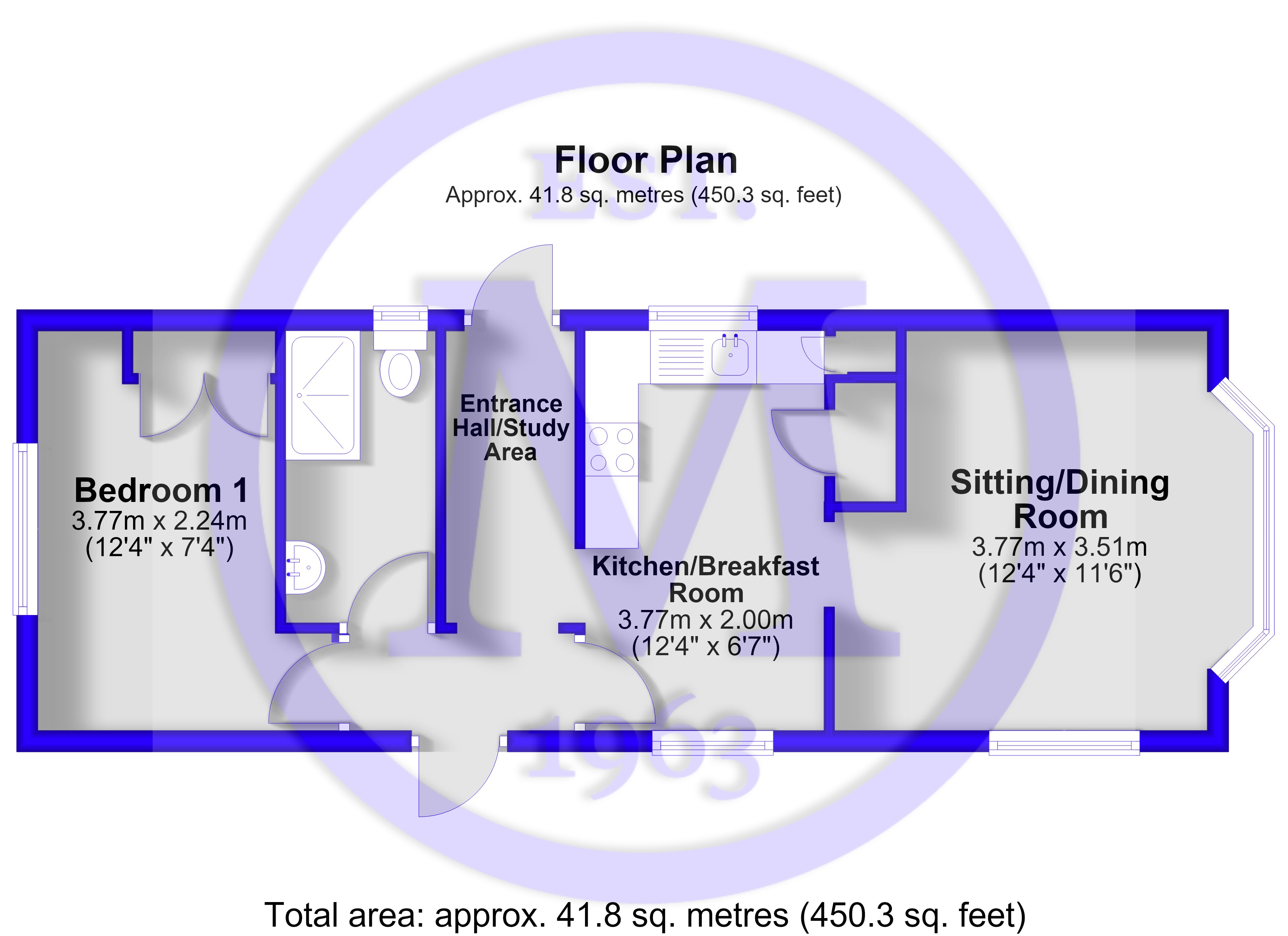 65, Westwood Park, New Milton floorplan