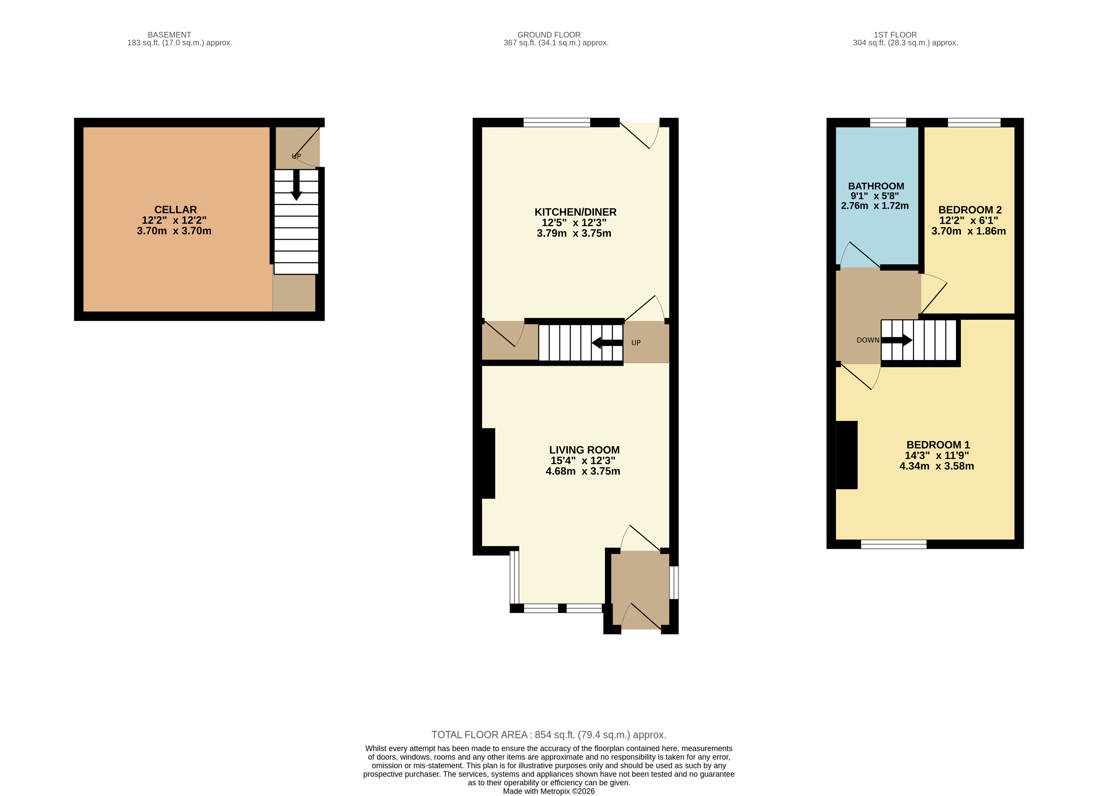 2, Cadman Street, Rotherham floorplan