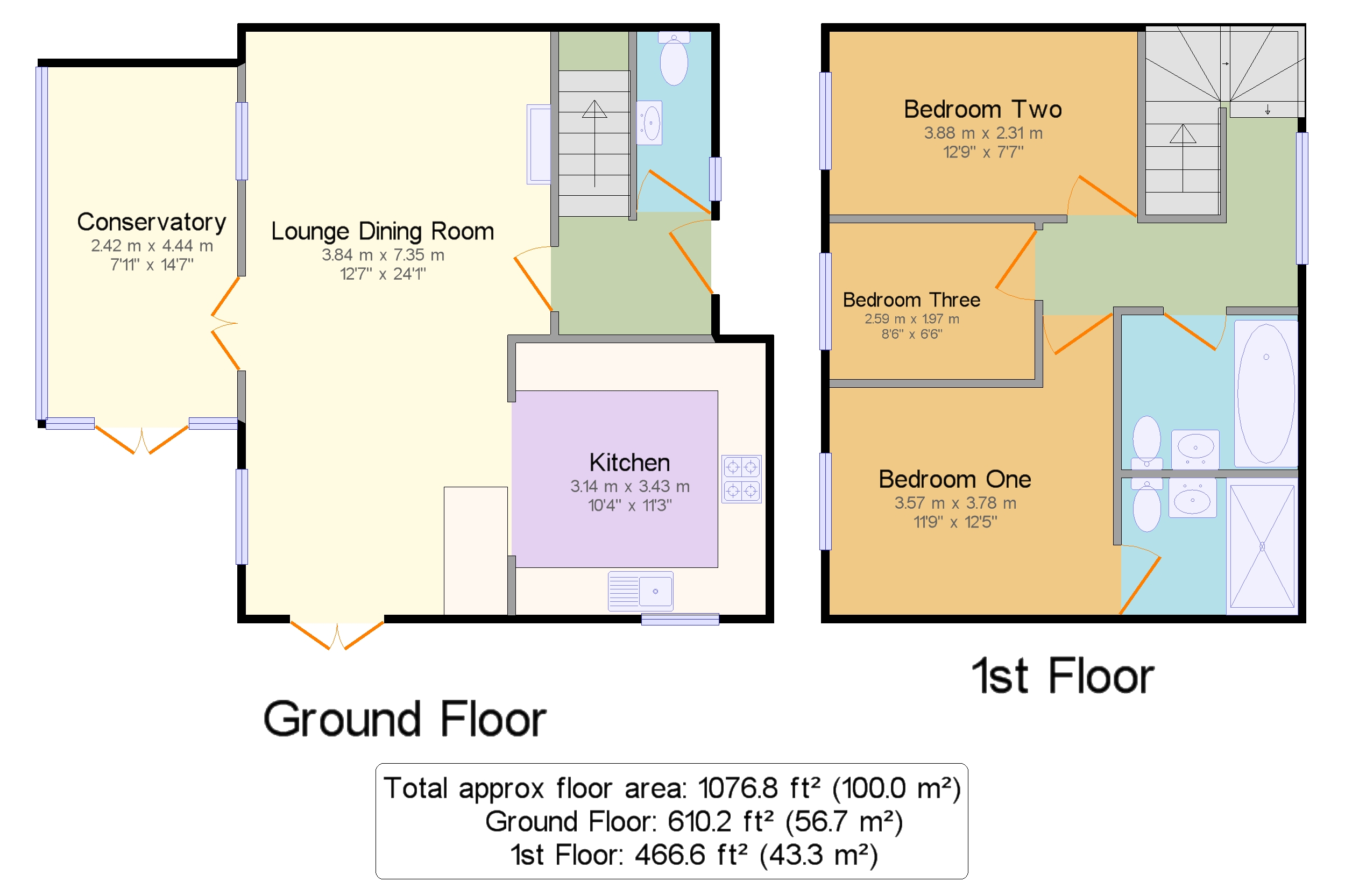 4 River Sett Cottages,, Hyde Bank Road, High Peak floorplan