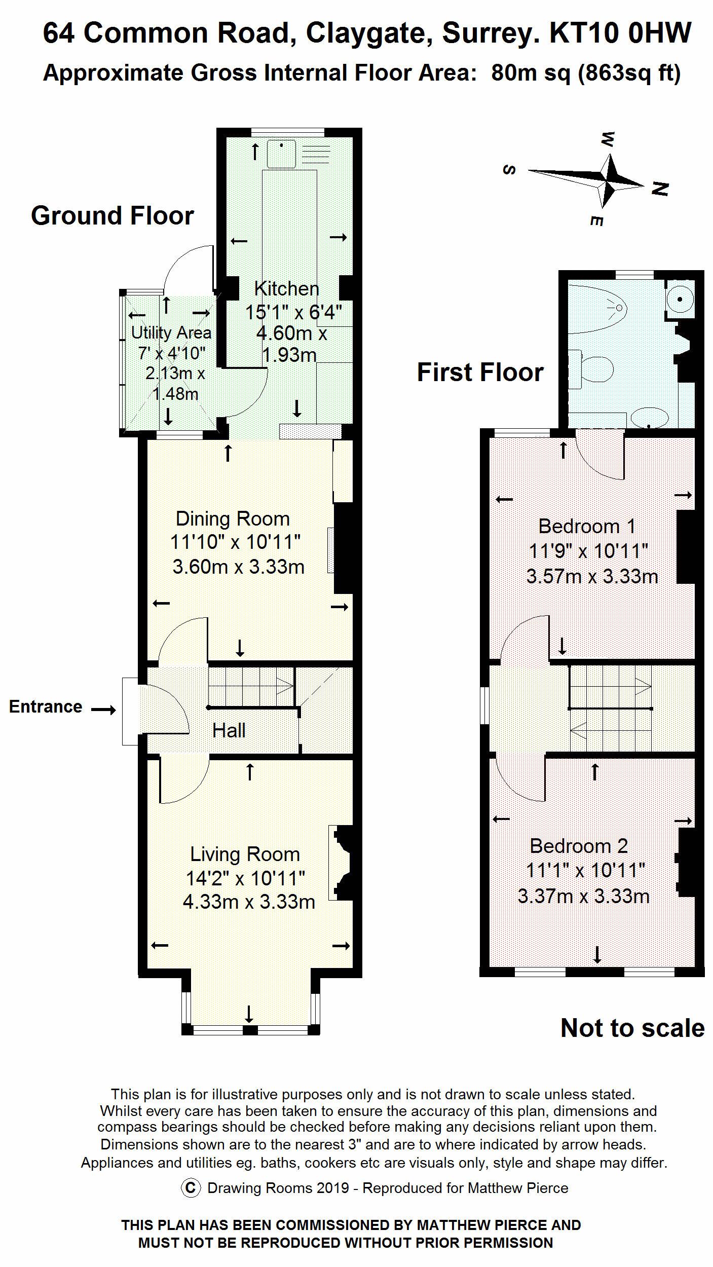 2 Bedrooms End terrace house for sale in Common Road, Claygate, Esher KT10