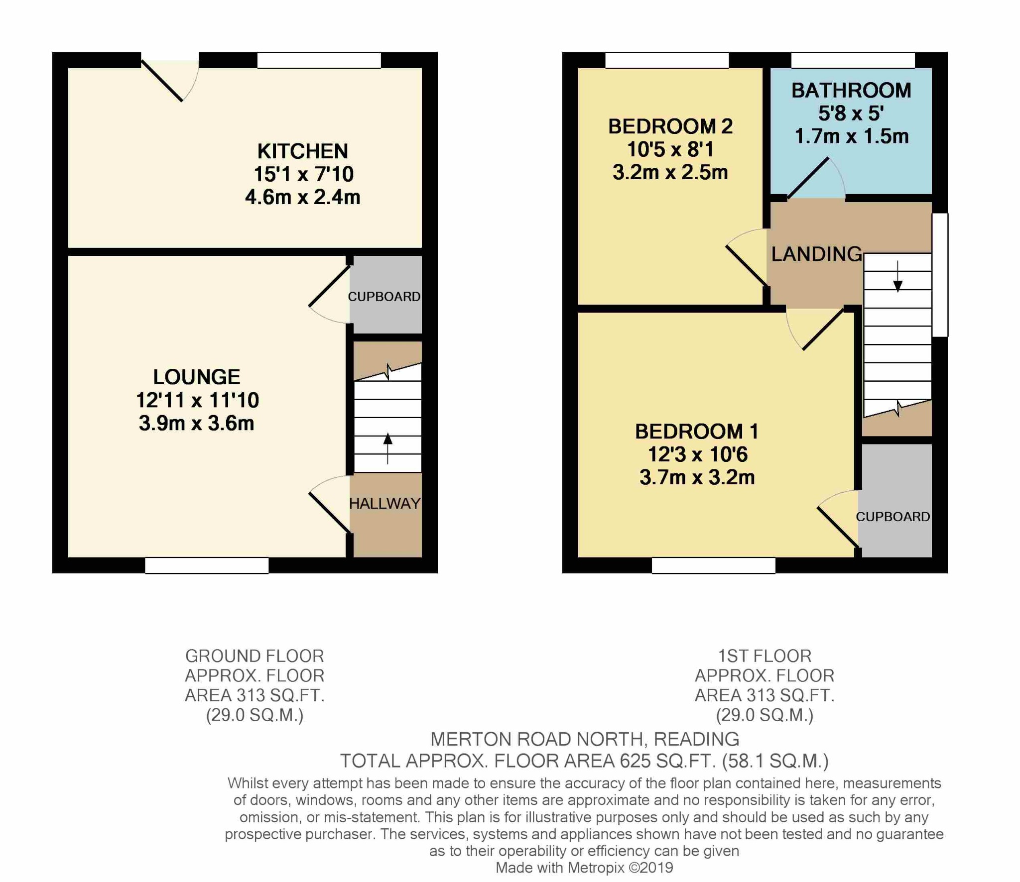 2 Bedrooms End terrace house for sale in Merton Road North, Reading RG2