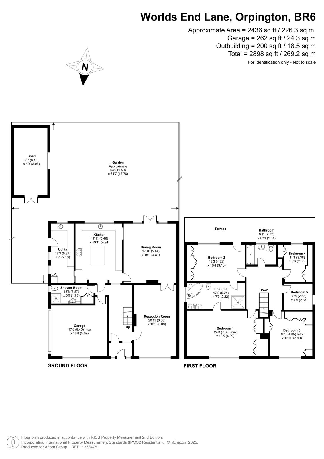 176, Worlds End Lane, Orpington floorplan