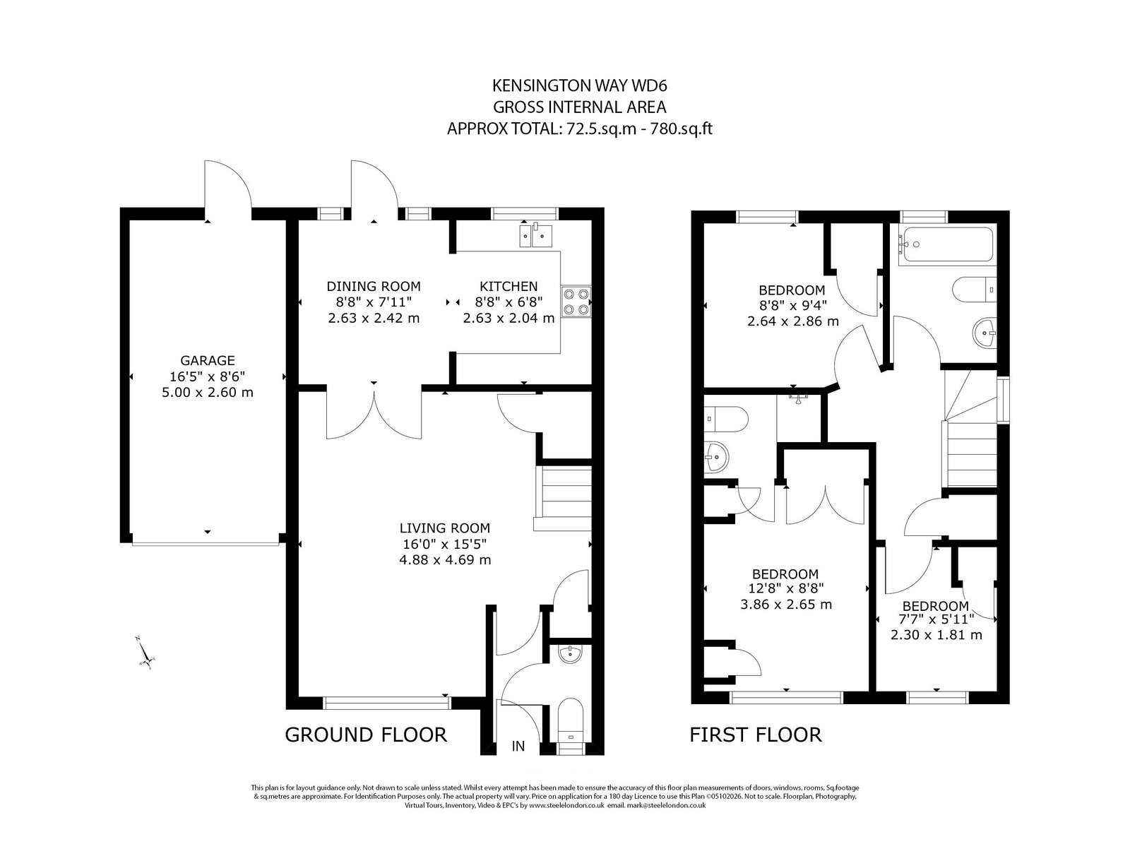 78, Kensington Way, Borehamwood floorplan