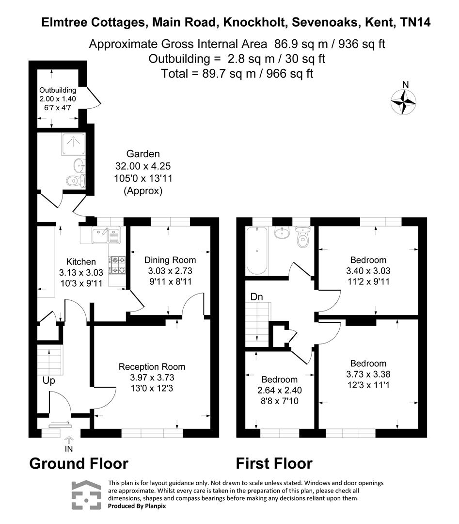 14 Elmtree Cottages, Main Road, Sevenoaks floorplan