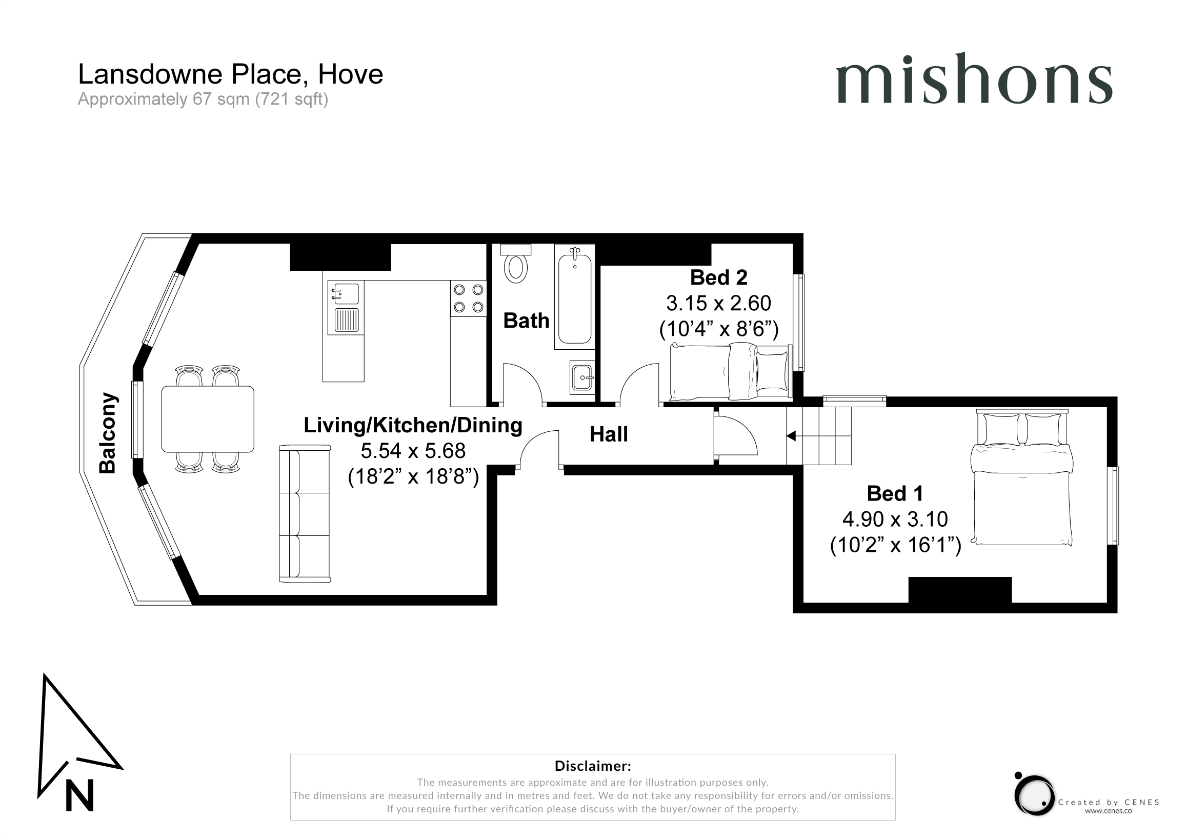 Lansdowne Place, Hove floorplan