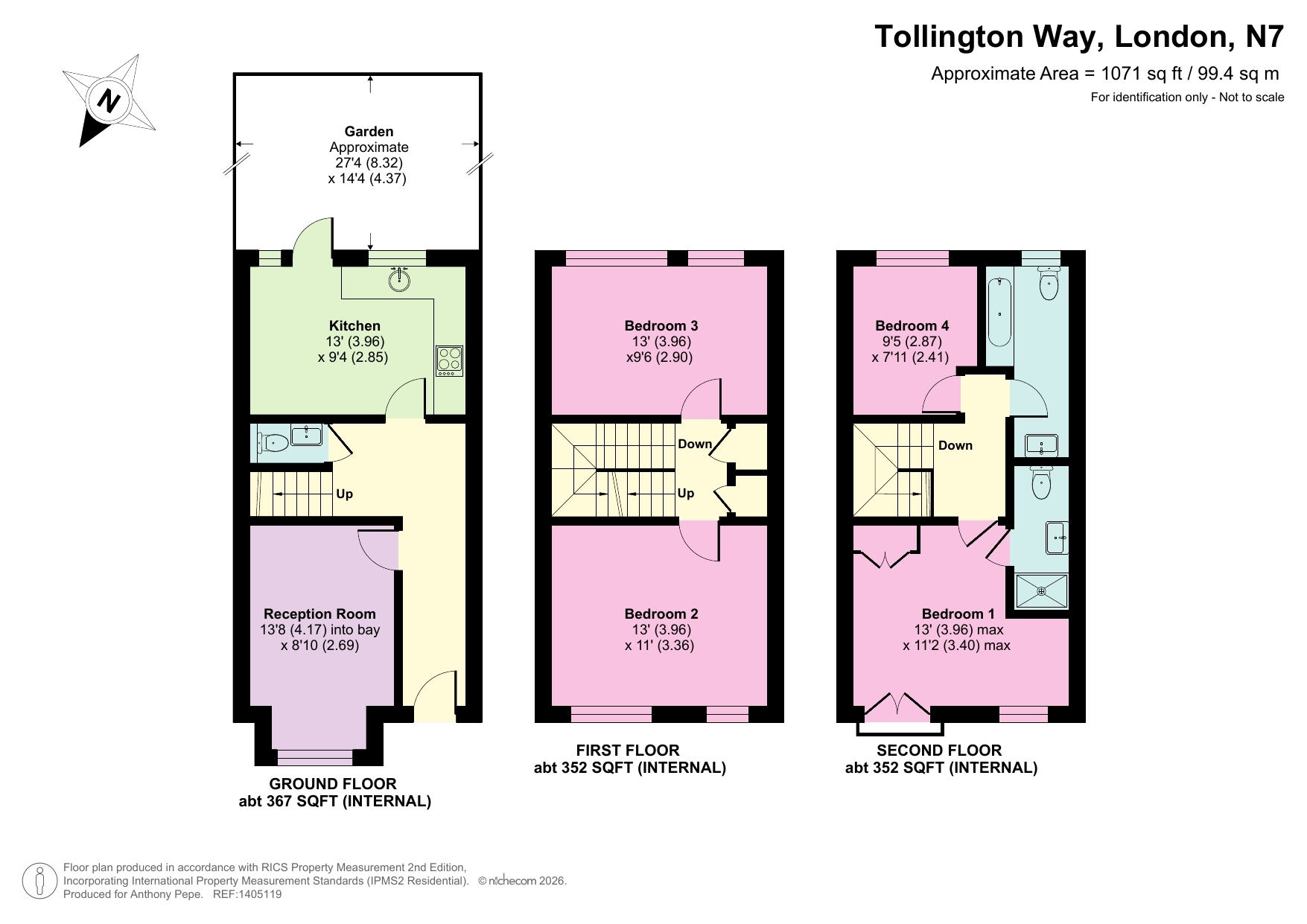 12, Freeman Court, London floorplan