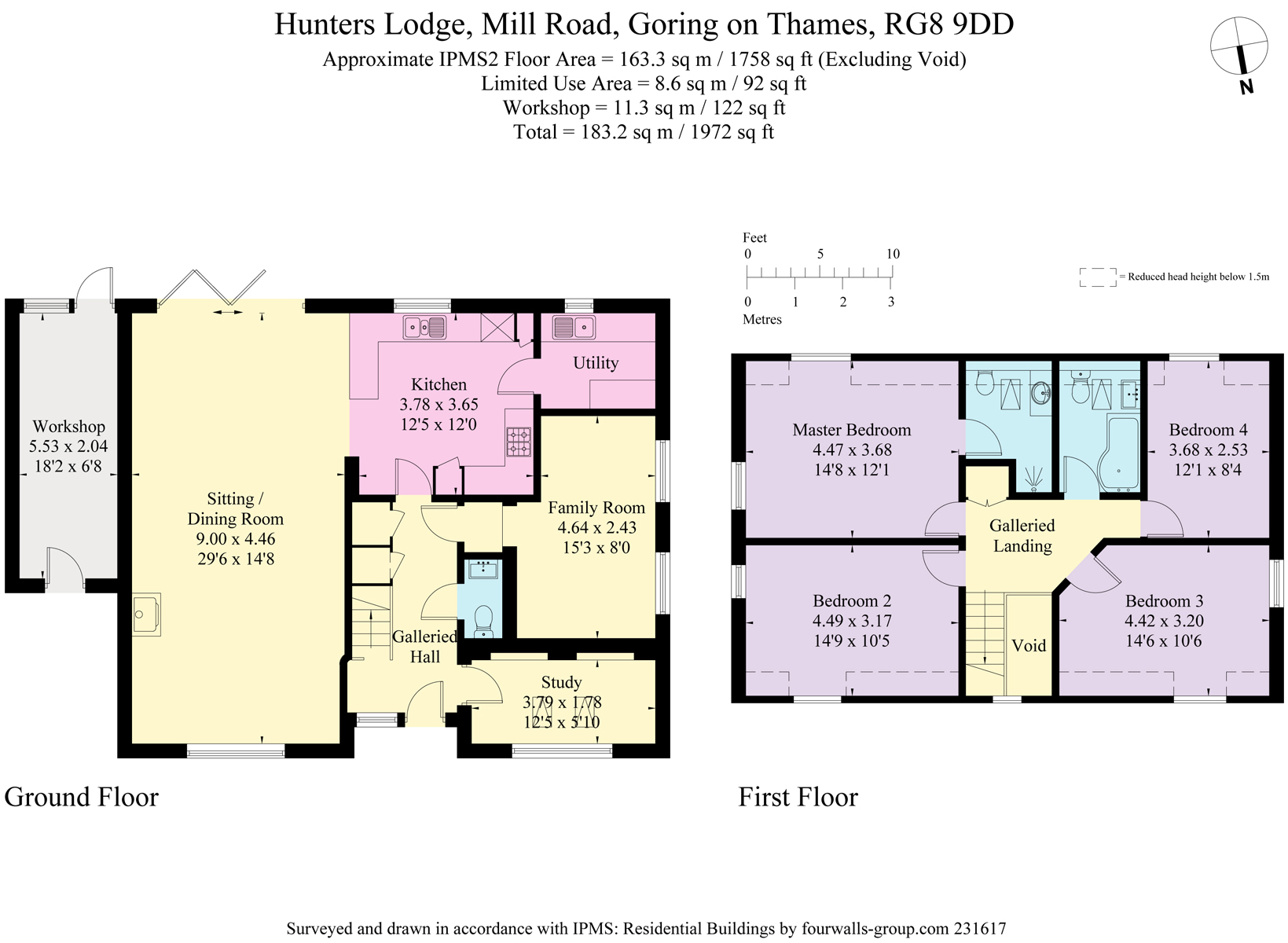 4 Bedrooms Detached house for sale in Hunters Lodge, Goring On Thames RG8