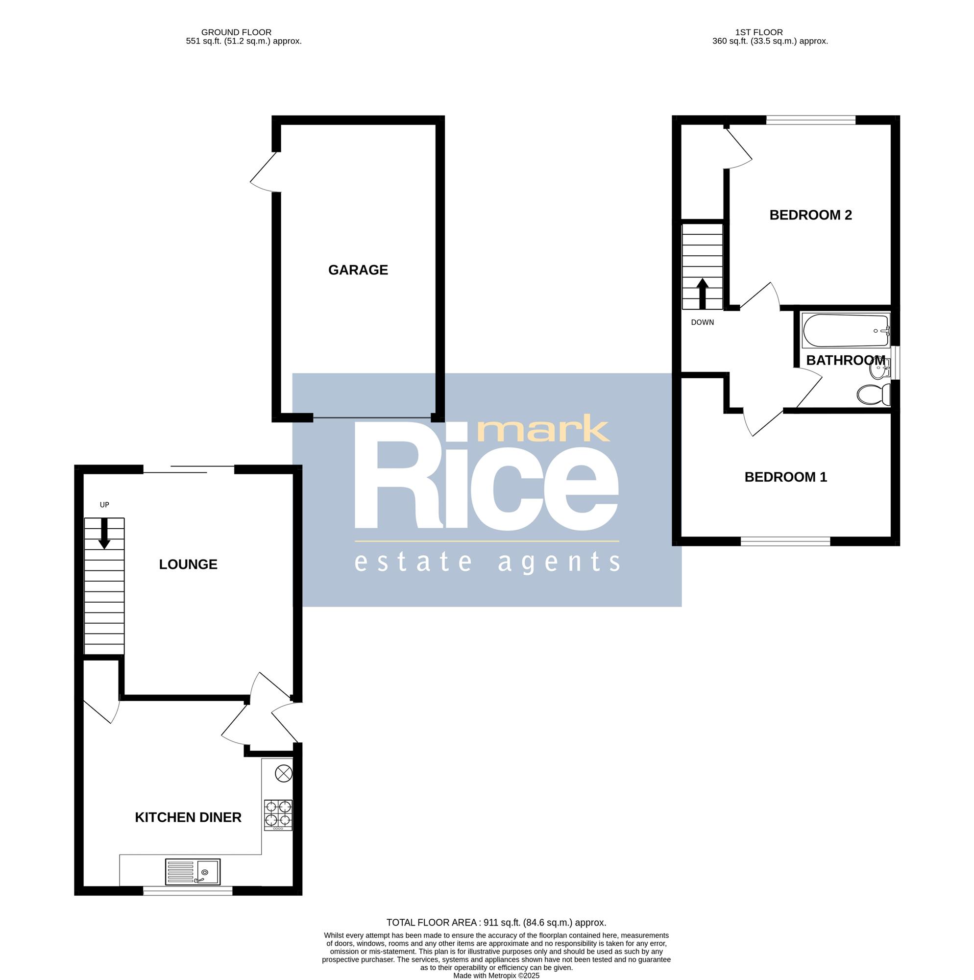 38, Bellview Road, Ruskington floorplan