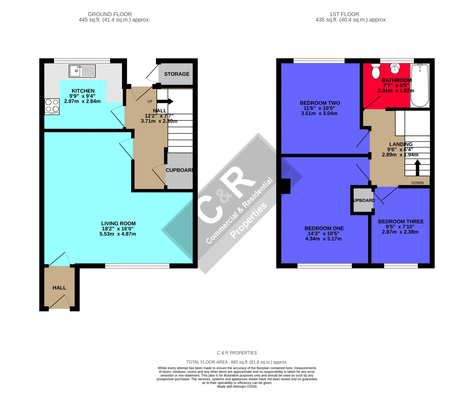 3 Barnett Drive, Salford floorplan