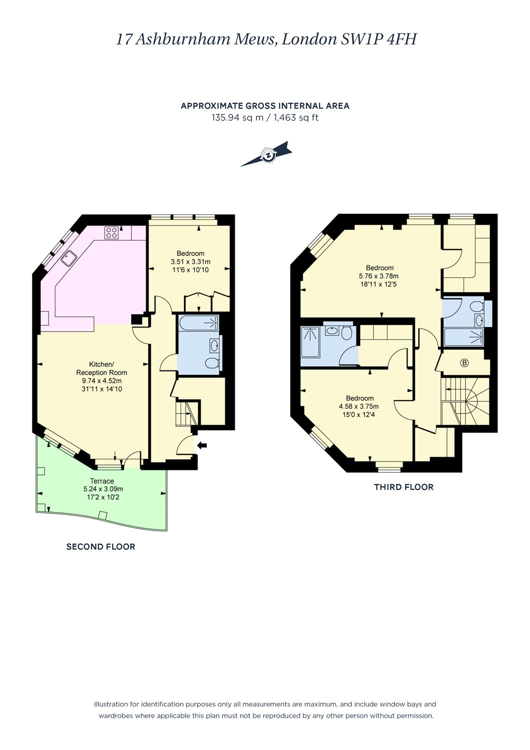 17, Ashburnham Mews, London floorplan