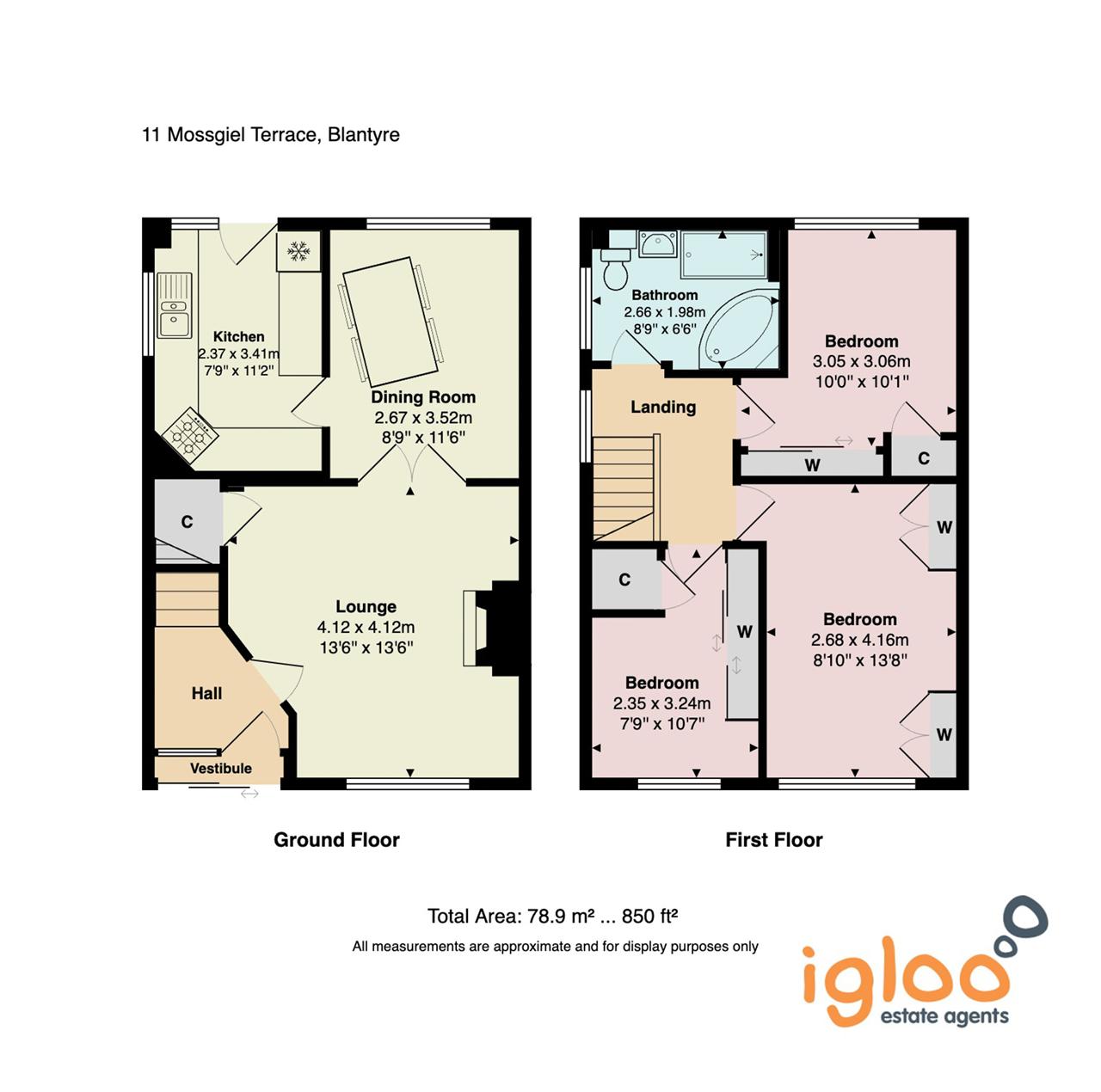 11, Mossgiel Terrace, Blantyre floorplan
