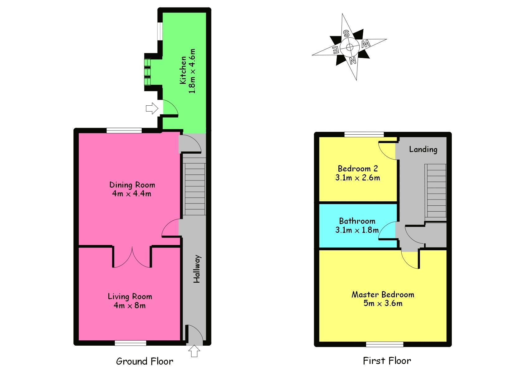 2 Bedrooms Terraced house to rent in Cattle Street, Great Harwood, Blackburn BB6