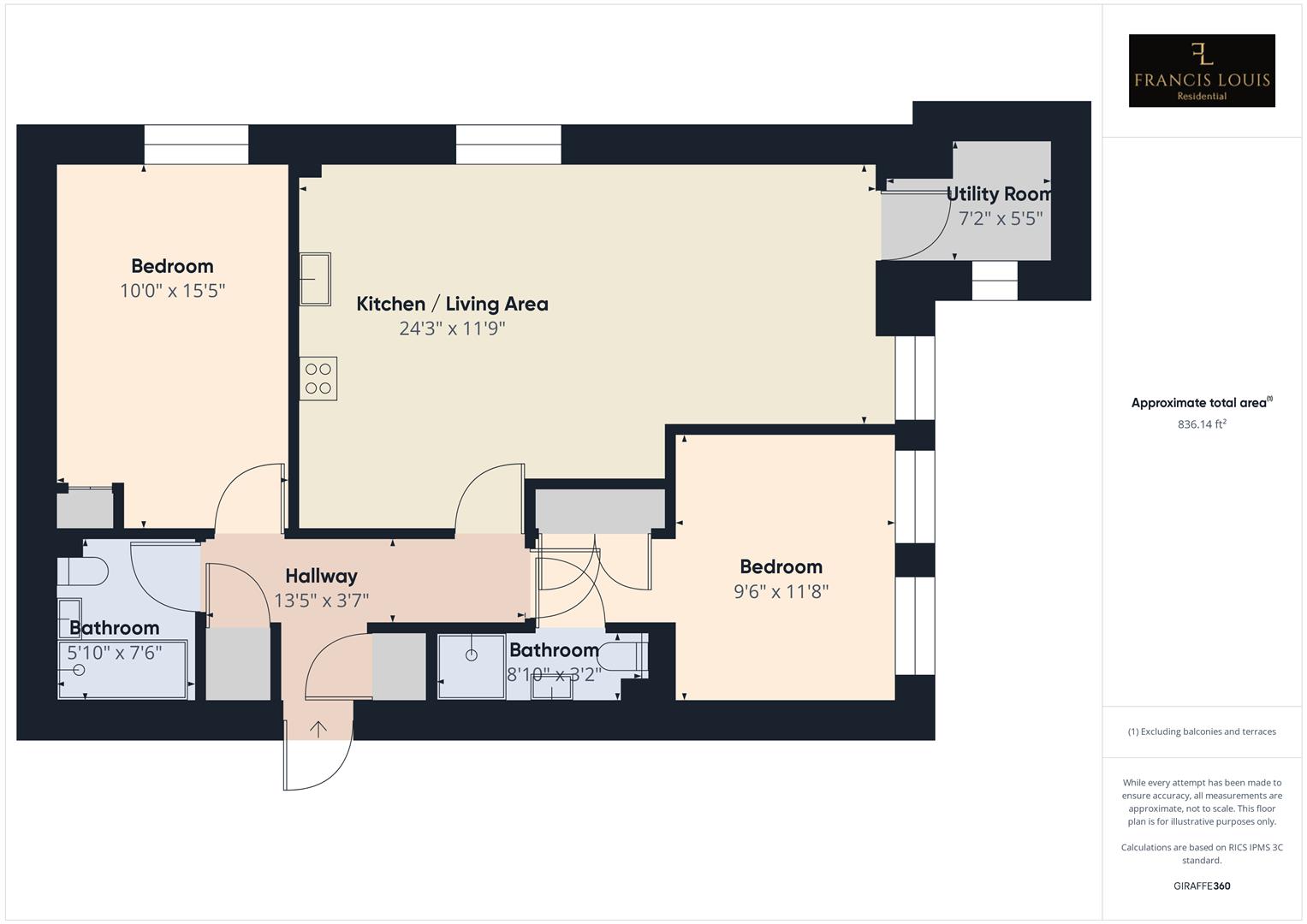 Flat 10, Paternoster House, Exeter floorplan