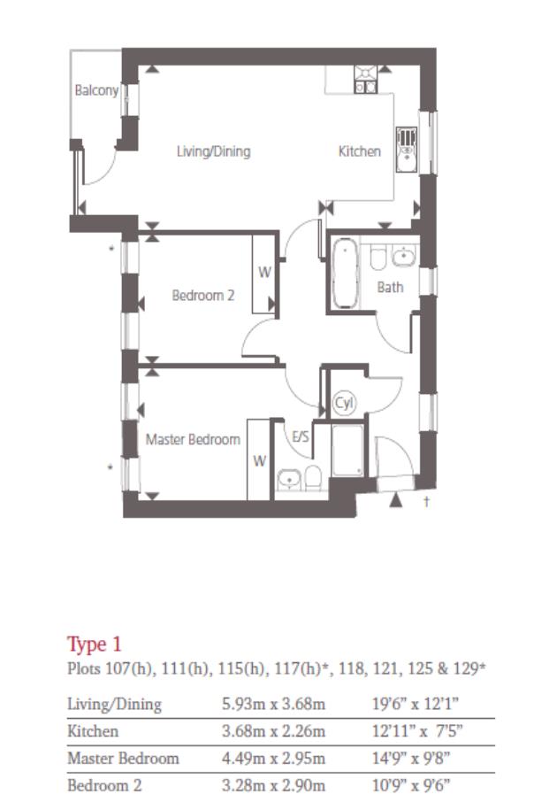 2 Bedrooms Flat to rent in Heron Way, Maidenhead SL6