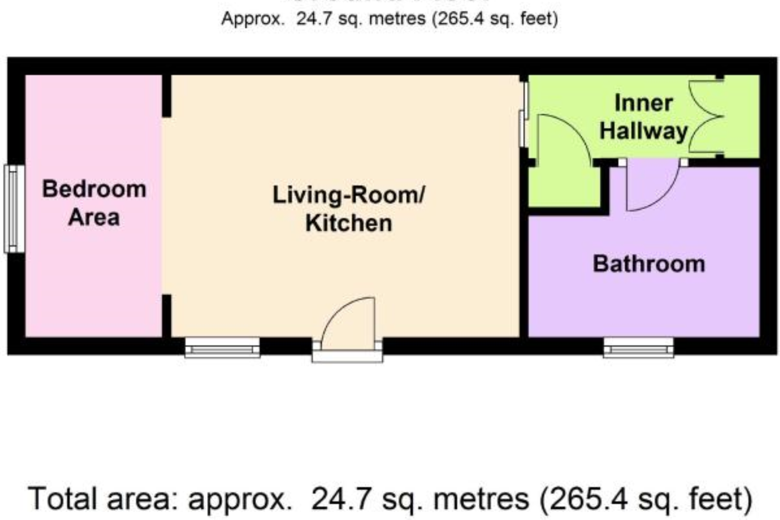 Flat 1 Foxton House, 20, Broad Street, Leominster floorplan