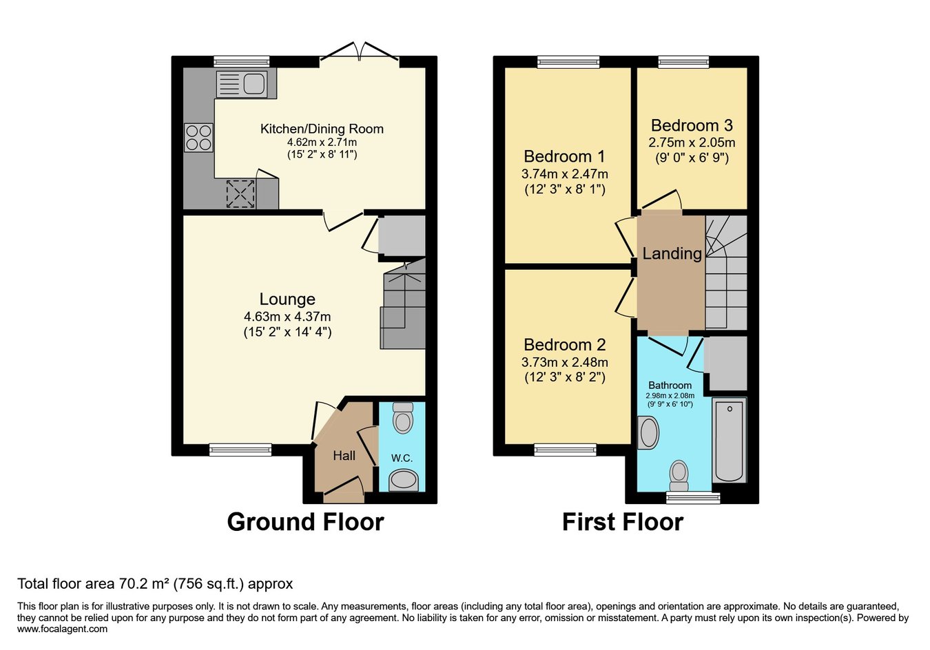 9, Fallow Road, Doncaster floorplan